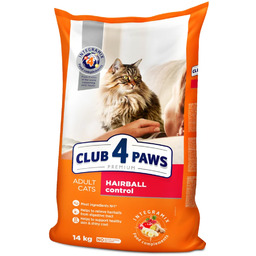 Club4Paws Premium Hairball Control Kurczak 14kg sucha karma