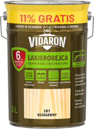 Lakierobejca bezbarwny L01 5 l VIDARON