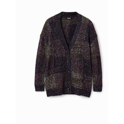 Kardigan oversize krata