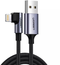 Kątowy kabel UGREEN przewód USB - Lightning MFI