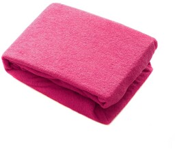 Prześcieradło frotte fuksja