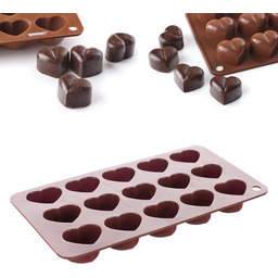 BANQUET Forma silikonowa do przygotowania czekolady Serce,