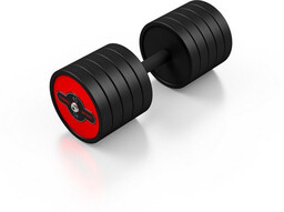 Marbo Sport Hantla stała gumowana czerwona 40 kg