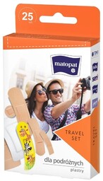 Plastry z opatrunkiem dla podróżujących Travel Set Matopat