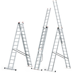 Drabina aluminiowa wielofunkcyjna z opcja na schody HIGHER