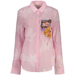 DAMSKA RÓŻOWA KOSZULA Z DŁUGIM RĘKAWEM DESIGUAL