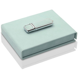 Zestaw welur miętowy pendrive w pudełku (8GB 2.0)