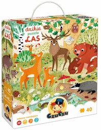 CzuCzu Dzikie puzzle Las 3+