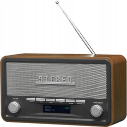 Radio sieciowo-bateryjne Denver DAB-18 – radio retro Dab+/fm