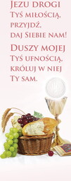 Baner na I Komunię Świętą "Jezu Drogi tyś