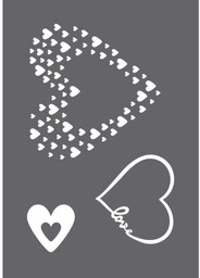 Szablon do sitodruku Love  A5, 1 szablon