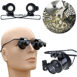 Lupa Jubilerska Okulary Powiększające 20X Led