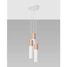 Sollux Lighting Lampa wisząca PABLO 3P SL.1013 biała