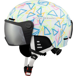 Kask Blizzard Flash Visor junior white/multicolor rozm. S