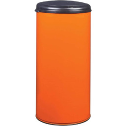 Rossignol 93729 kosz na śmieci, metal, pomarańczowy, rozmiar