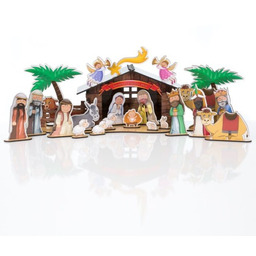 Szopka Bożonarodzeniowa drewniana