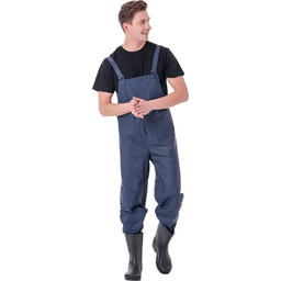 SPD - Spodnie przeciwdeszczowe z PCV - granatowy