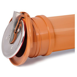 Zasuwa burzowa końcowa ø 250, chrom, Karmat