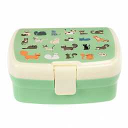 Rex London, Lunchbox z tacką dla dzieci, koty