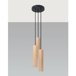 Sollux Lighting Lampa wisząca LINO 3P SL.1012 naturalne