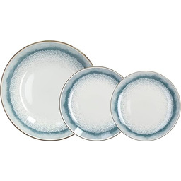 Tognana Oaza, Serwis obiadowy 18 sztuk, porcelana, jasnoniebieski