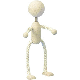 Rayher Lalka, drewno/sizal, 14 cm, ruchoma lalka