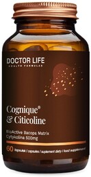 Doctor Life, Cognique&Citicoline Cytykolina 500mg suplement diety 60