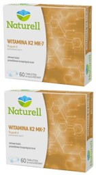 Zestaw 2x Naturell Witamina K2 MK-7, 60 tabletek