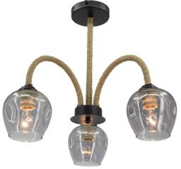 Elem Marynistyczna lampa sufitowa 2026/3 BL SZNUR czarna