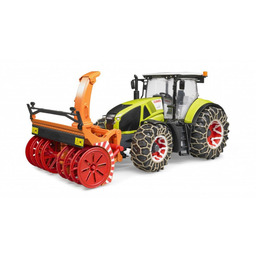 Bruder, Traktor Claas Axion 950 z pługiem śnieżnym