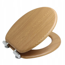 Deska sedesowa Wc wolnoopadająca twarda Natural Mdf Bisk