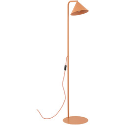 Lampa podłogowa stalowa pomarańczowa 141cm CONO SALMON