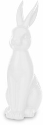 Figurka dekoracyjna królik wielkanocna biała 33x12x16 144646