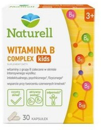 NATURELL Witamina B Complex Kids, 30 kapsułek