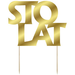 Topper papierowy na tort Sto Lat - 13