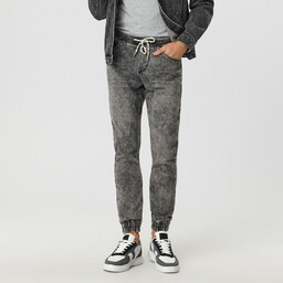 Sinsay - Jeansy jogger - Szary