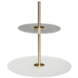 Hubsch RIPPLE Etażerka - Szklana Patera do Ciasta