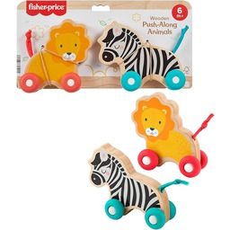 Fisher-Price Drewniane zwierzątka Zestaw 2 drewniane zabawki zwierzątka