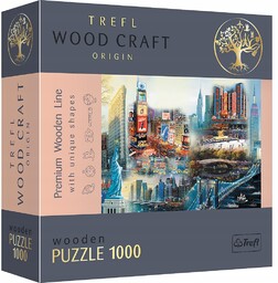 Puzzle drewniane 1000 el. Nowy Jork kolaż 20147