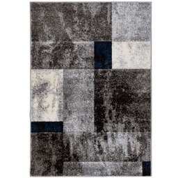 Dywan Feniks 80 x 150 cm geometria szaro-granatowy