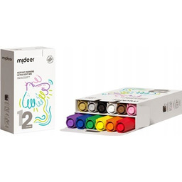 Mideer Markery Akrylowe 12 szt MD1259