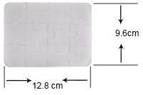 Puzzle polimerowe dwustronne format 12,8 x 9,6 cm