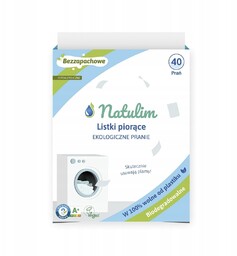 Natulim Listki do Prania - Bezzapachowe 40 sztuk