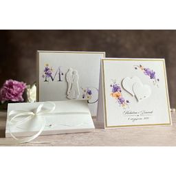 Pudełko na pieniądze z inicjałami Młodej Pary, WA