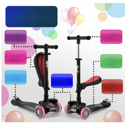 Trójkołowa hulajnoga lub rower 2w1 od 2do12lat regulowana