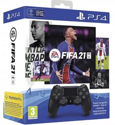 Pad Dualshock 4 V2 Black Fifa 21 Zestaw
