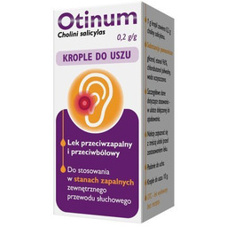 Otinum, Krople do uszu 10 g