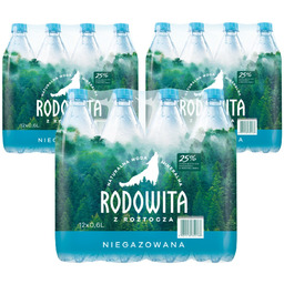 Woda mineralna RODOWITA z Roztocza niegazowana 36x 0,6