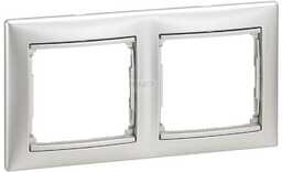 VALENA Ramka podwójna pozioma ALUMINIUM Legrand 770152