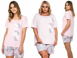 Italian Fashion Piżama damska DRACENA: róż/szary